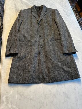 J.Crew Ludlow topcoat primaloft 44R charcoal tweed
